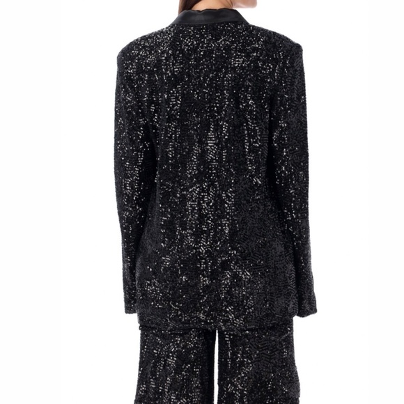 Rotate Birger Christensen Sequined Oversized Single-Breasted Blazer - Picture 5 of 5